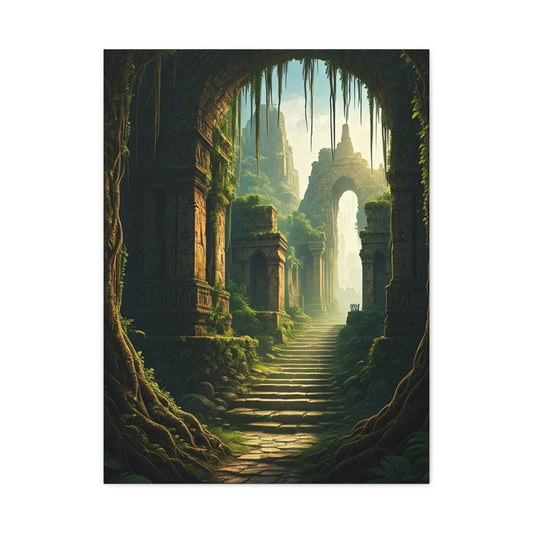 Enchanted Ruins Gateway Fantasy Landscape Wall Art & Canvas Prints