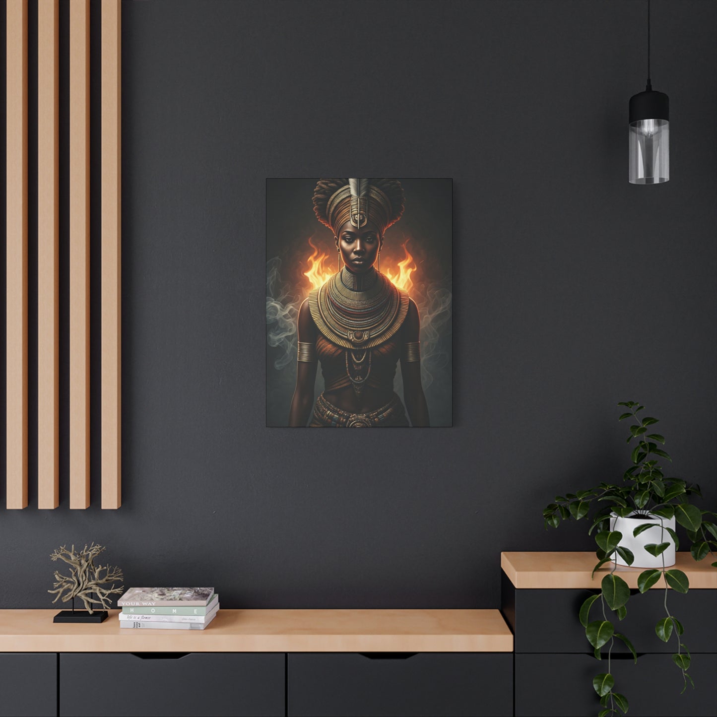 Fire Crown Priestess Wall Art & Canvas Prints