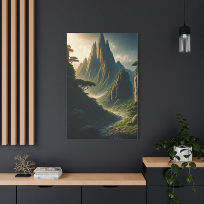 Mystical Mountain Valley Landscape Wall Art & Canvas Prints