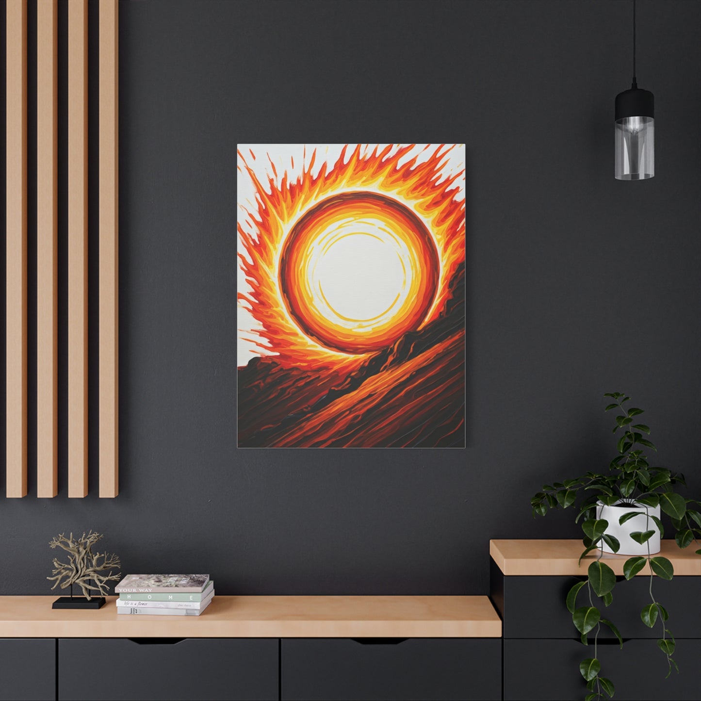 Solar Inferno Abstract Wall Art & Canvas Prints