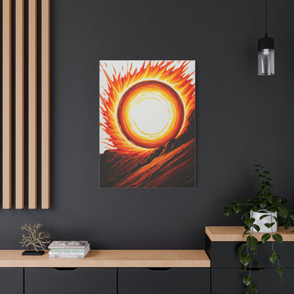 Solar Inferno Abstract Wall Art & Canvas Prints
