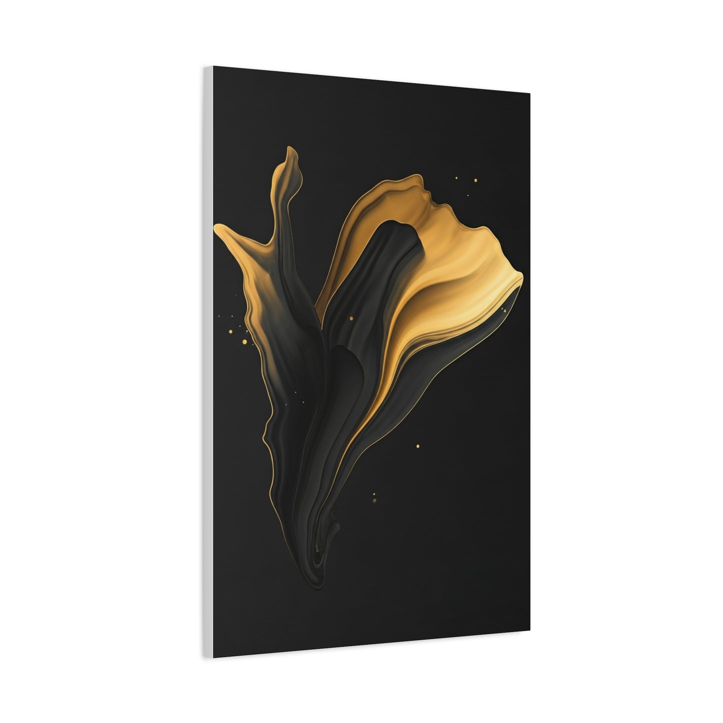Golden Flow Abstract Form Wall Art & Canvas Prints