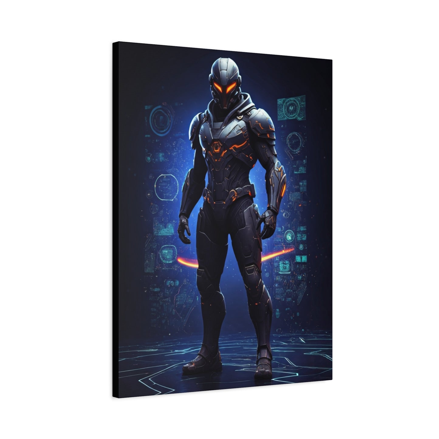 Futuristic Armored Sentinel Wall Art & Canvas Prints