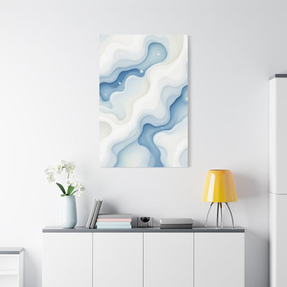 Flowing Blue Marble Waves Wall Art & Canvas Prints