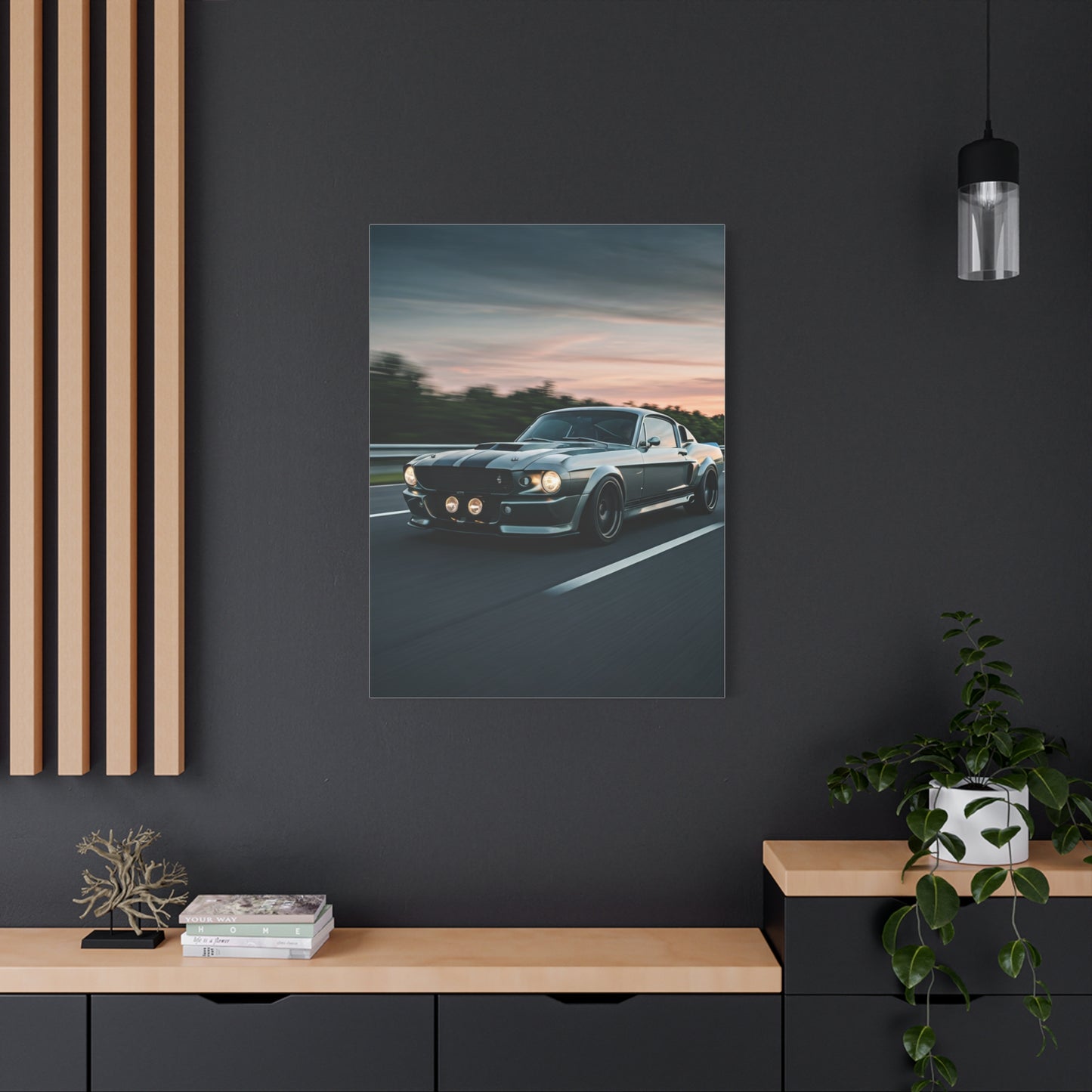 1967 Ford Mustang Shelby GT500 Restomod Highway Charge Wall Art & Canvas Prints
