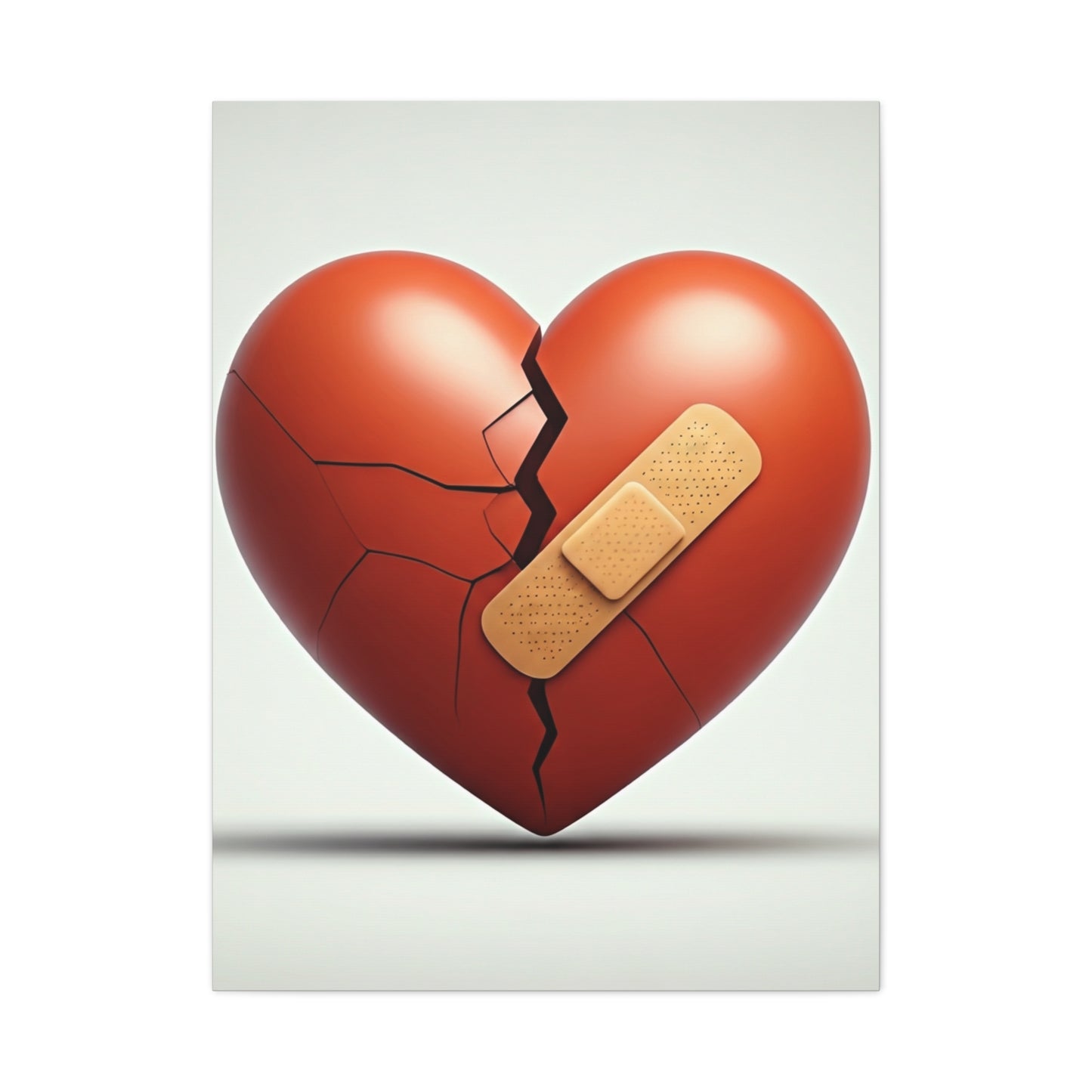 Patched Heart Wall Art & Canvas Prints