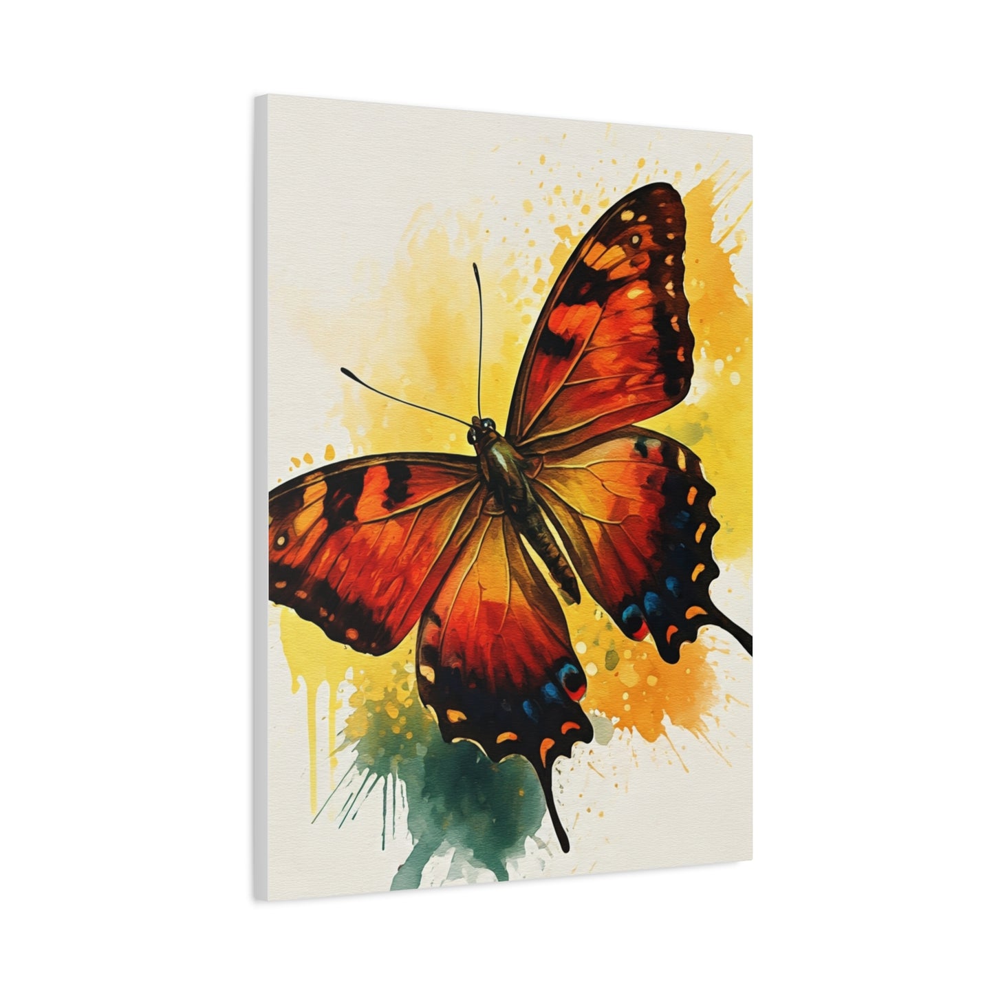 Abstract Flying Butterfly Art Wall Art & Canvas Prints