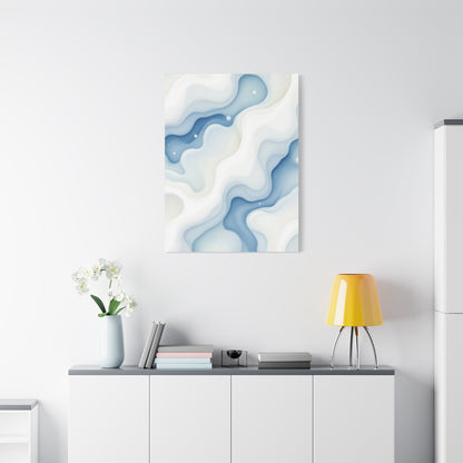Flowing Blue Marble Waves Wall Art & Canvas Prints