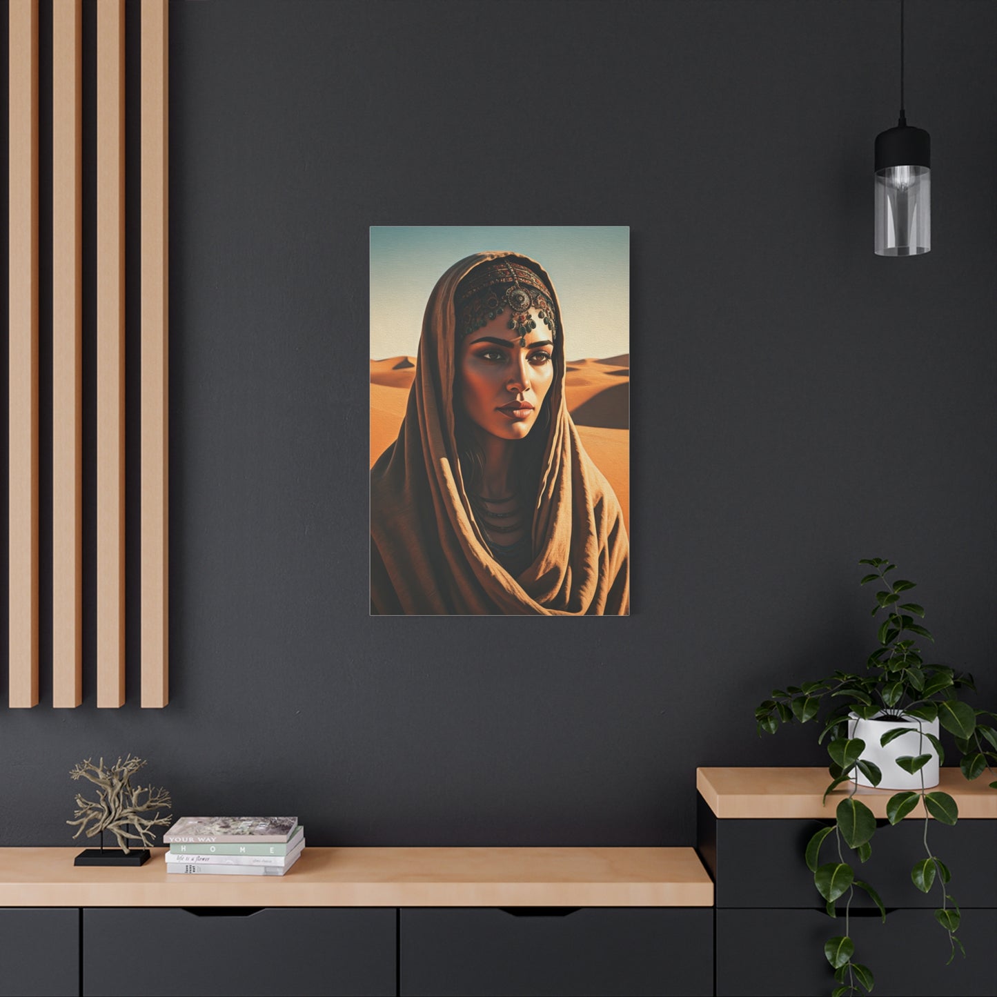 Desert Veil Bohemian Woman Wall Art & Canvas Prints