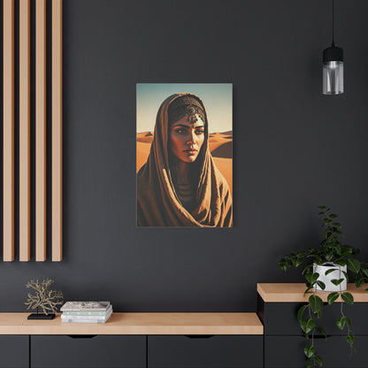 Desert Veil Bohemian Woman Wall Art & Canvas Prints