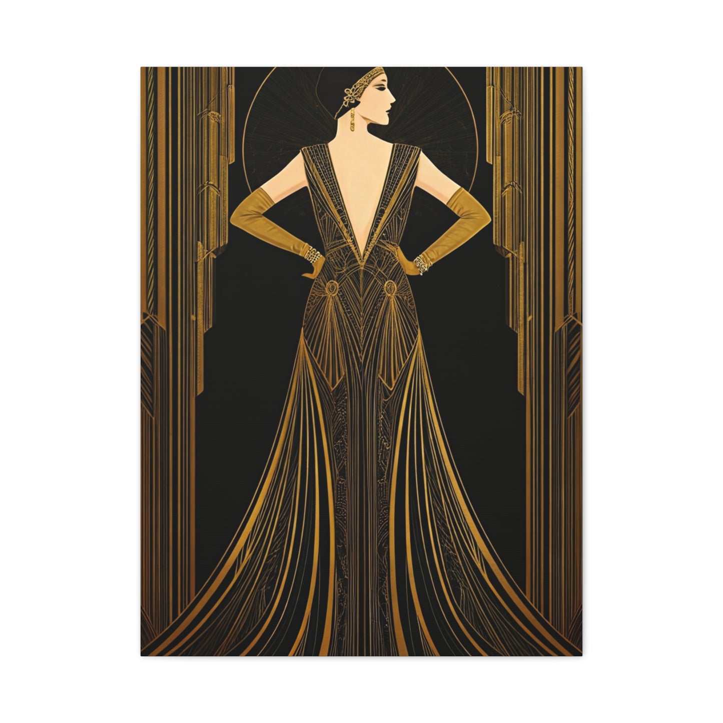 Grand Deco Evening Gown Elegance Wall Art & Canvas Prints