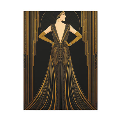 Grand Deco Evening Gown Elegance Wall Art & Canvas Prints