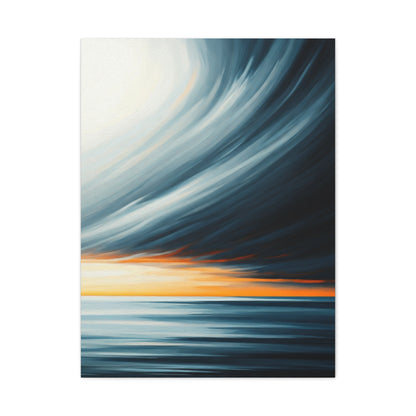 Ethereal Ocean Dusk Abstract Wall Art & Canvas Prints