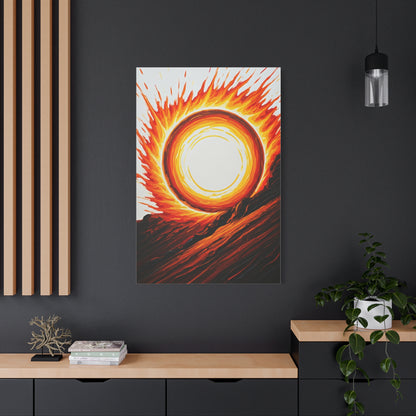 Solar Inferno Abstract Wall Art & Canvas Prints