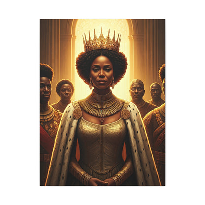 Golden Rain Regal Woman Wall Art & Canvas Prints