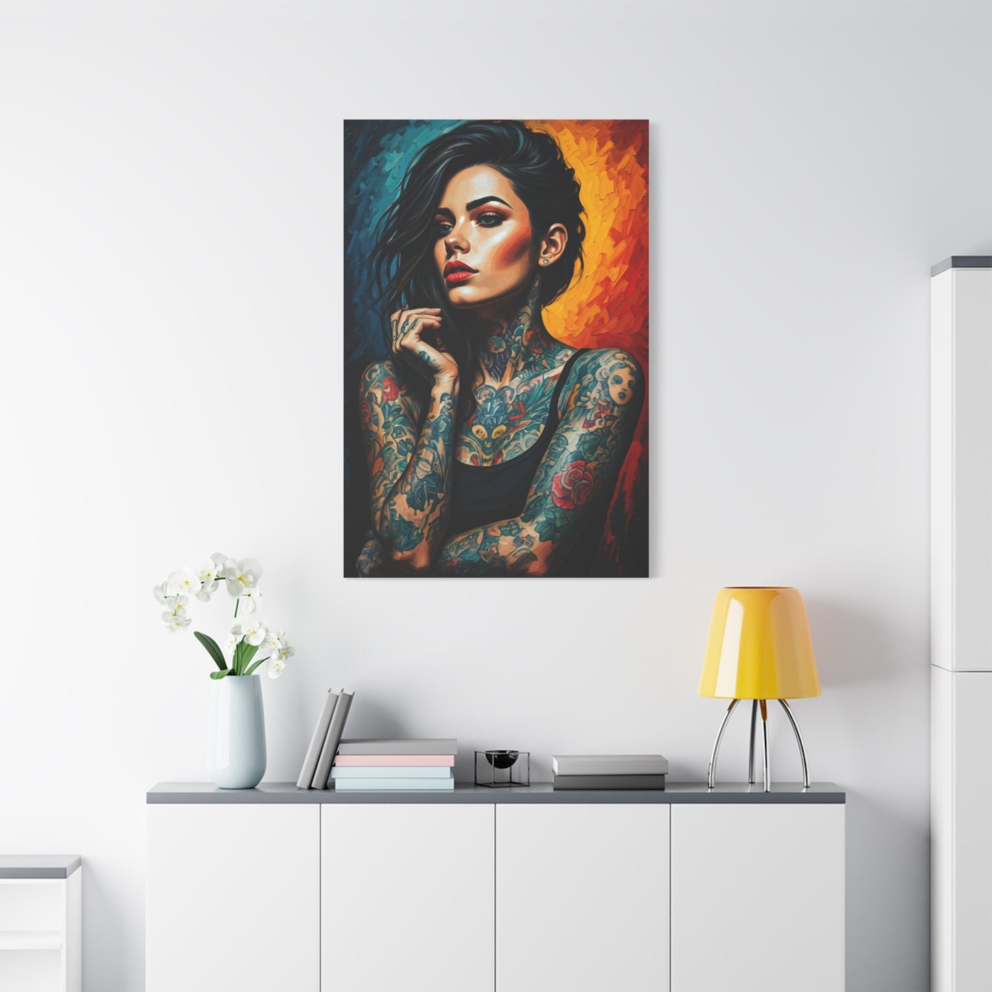 Ember Ink Muse Portrait Wall Art & Canvas Print