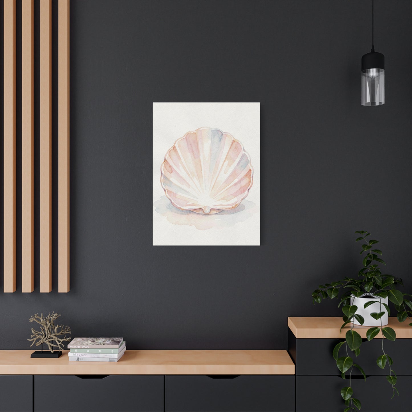 Blush Shell Elegance Wall Art & Canvas Prints