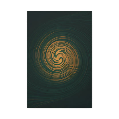 Golden Abyss Spiral Wall Art & Canvas Prints