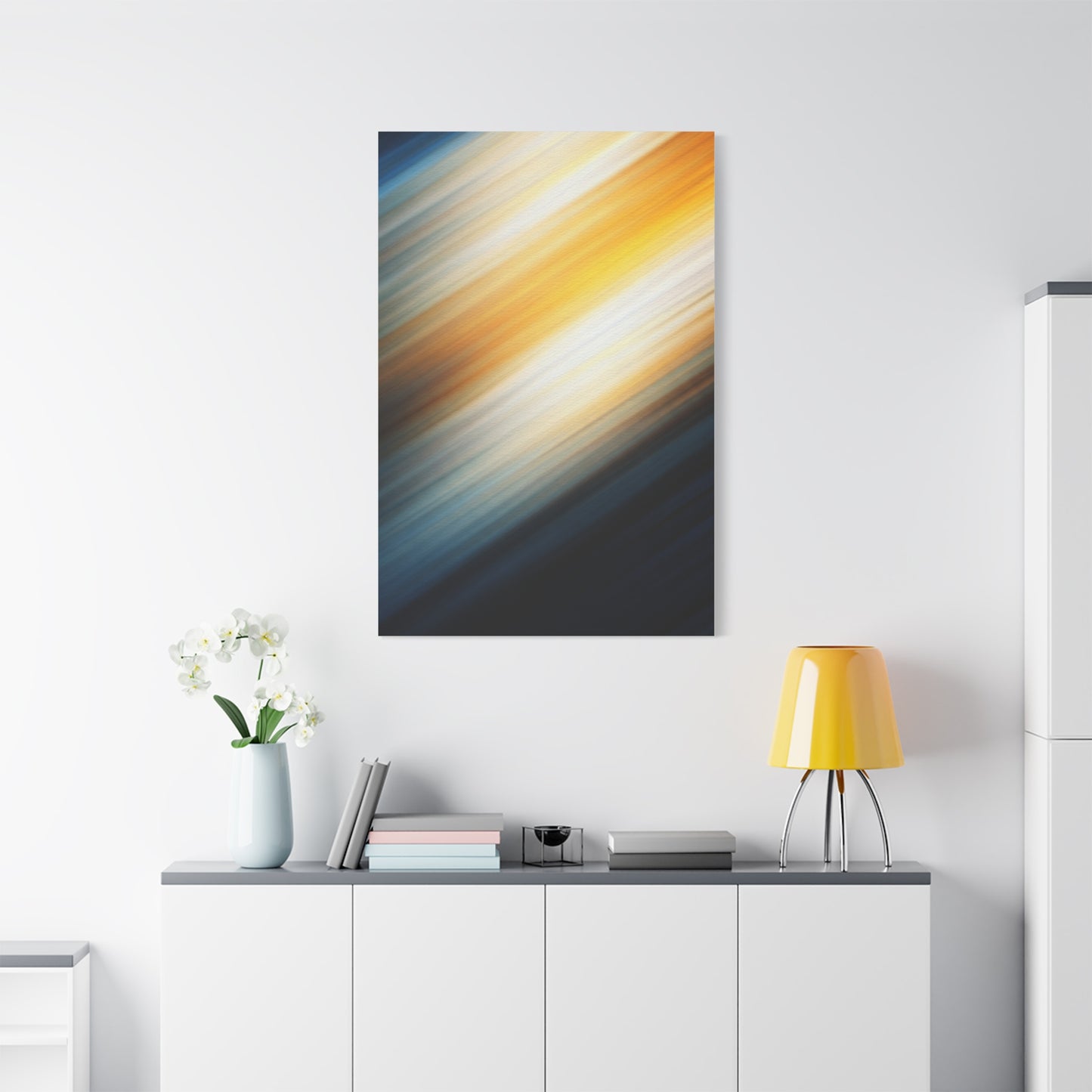 Soft Golden Motion Abstract Wall Art & Canvas Prints