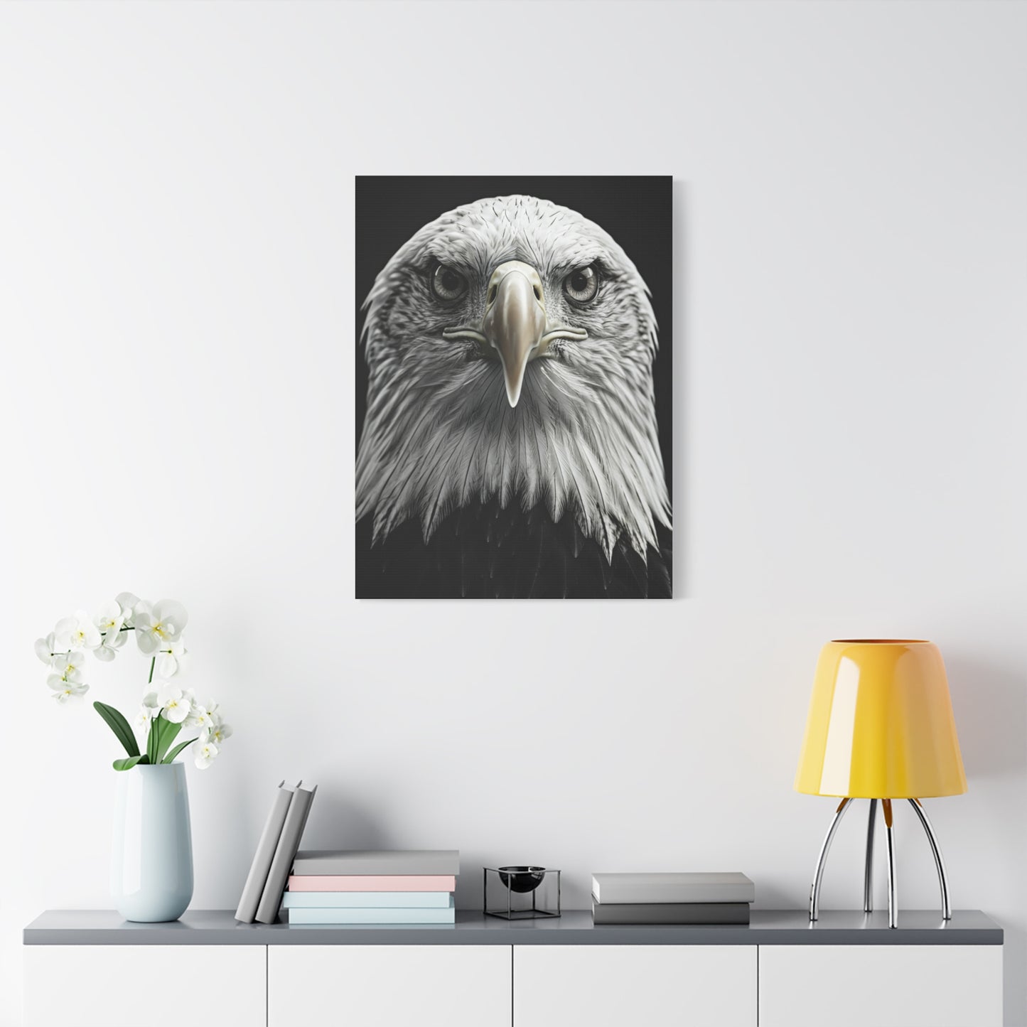 Bald Eagle Power Portrait Wall Art & Canvas Prints