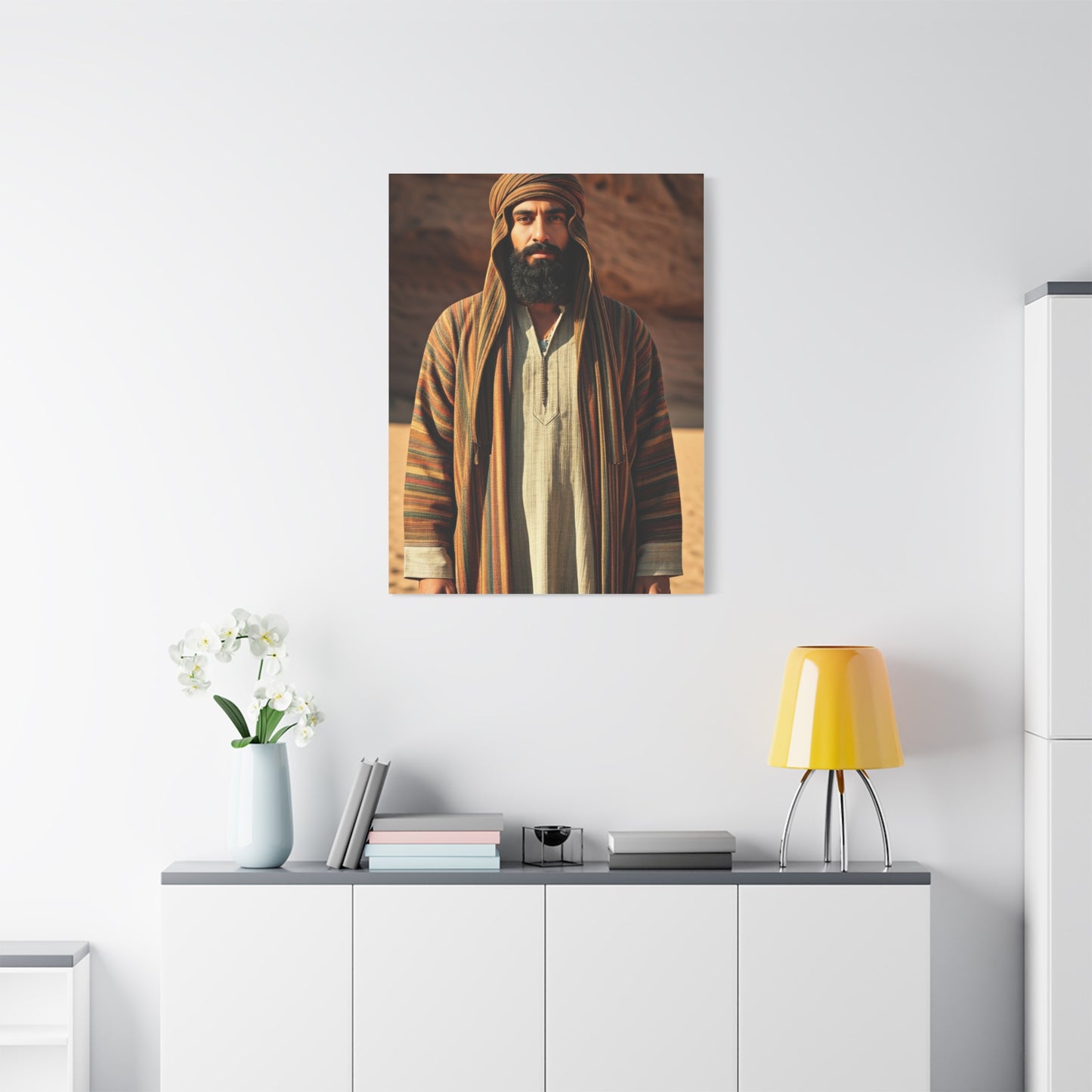 Desert Nomad Serenity Portrait Wall Art & Canvas Prints