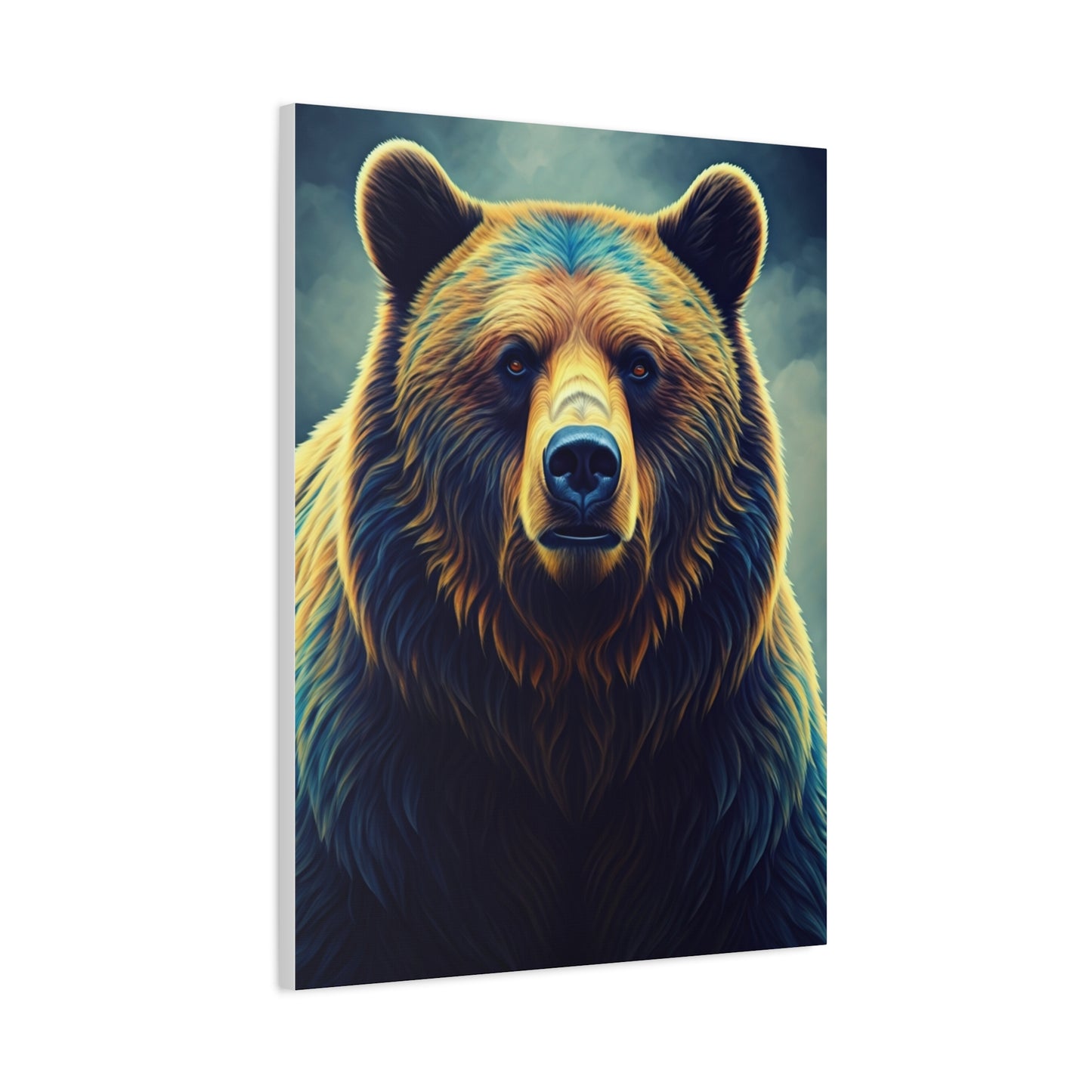 Golden Light Grizzly Face Wall Art & Canvas Prints
