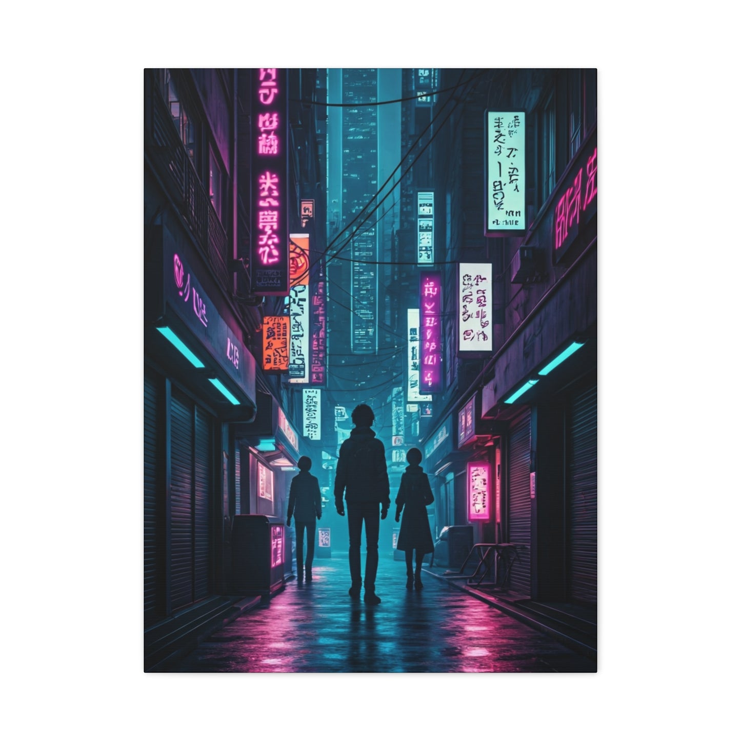 Neon Alley Wanderers Wall Art & Canvas Prints