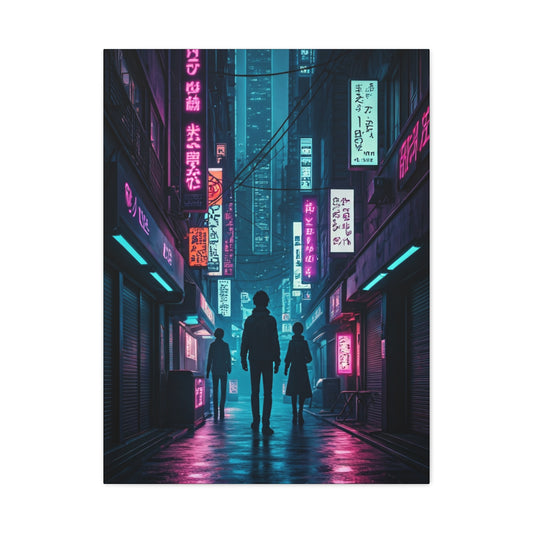 Neon Alley Wanderers Wall Art & Canvas Prints