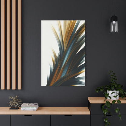 Blue and Gold Abstract Motion Wall Art & Canvas Prints