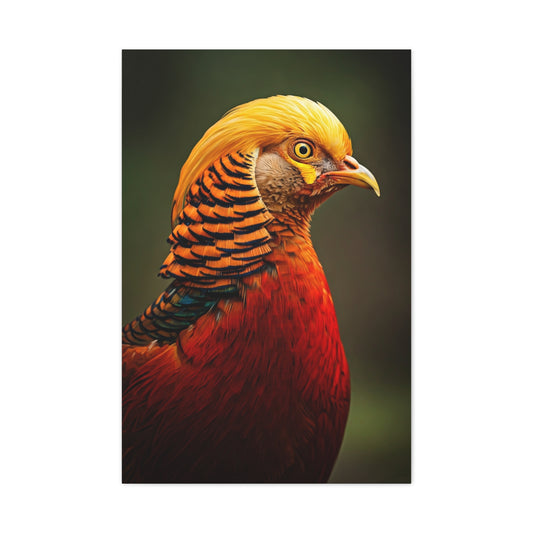 Regal Red Pheasant Portrait Wall Art & Canvas Prints