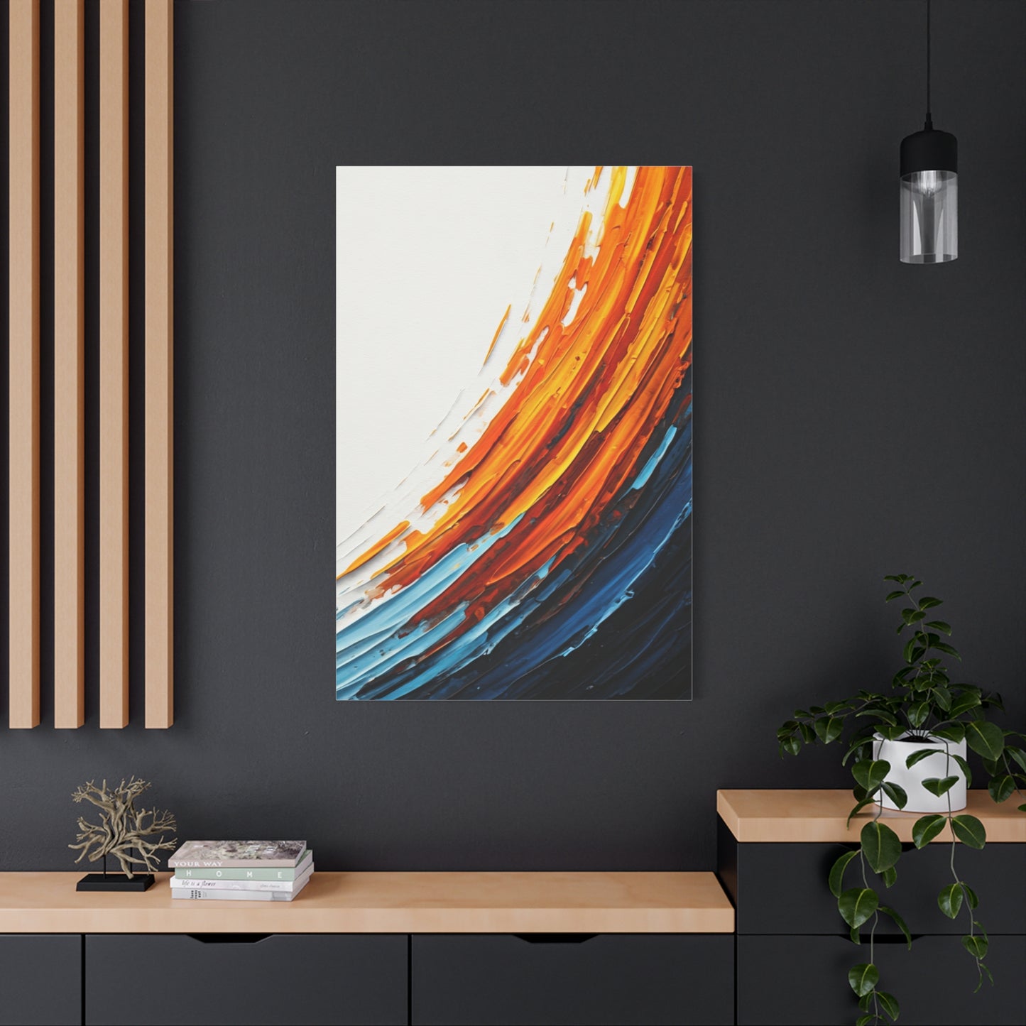 Flowing Warm Motion Abstract Wall Art & Canvas Prints