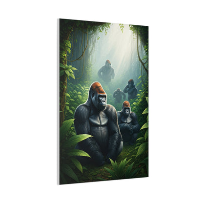 Jungle Guardians Gorilla Family Wall Art & Canvas Prints