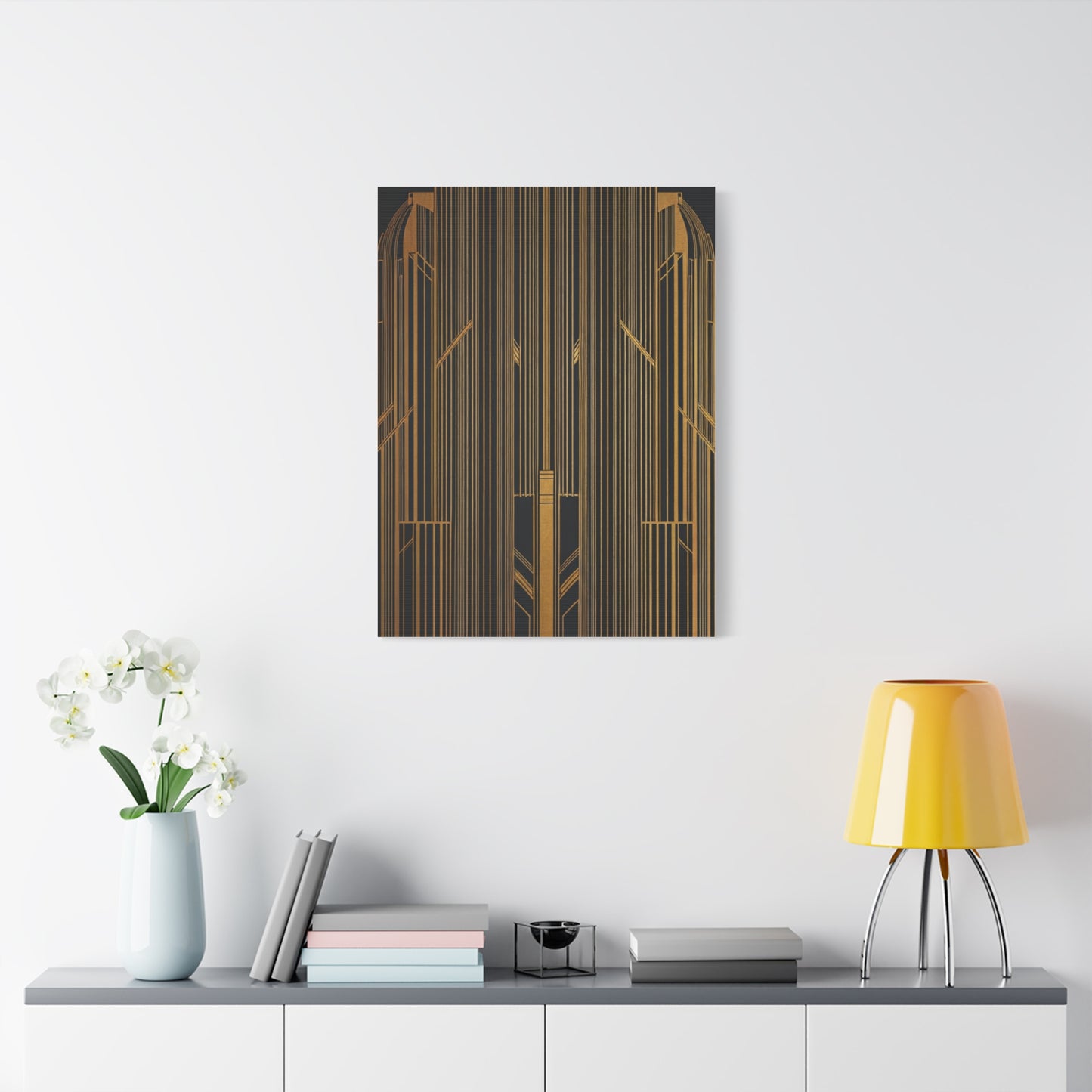 Golden Gate Art Deco Geometry Wall Art & Canvas Prints
