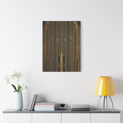 Golden Gate Art Deco Geometry Wall Art & Canvas Prints