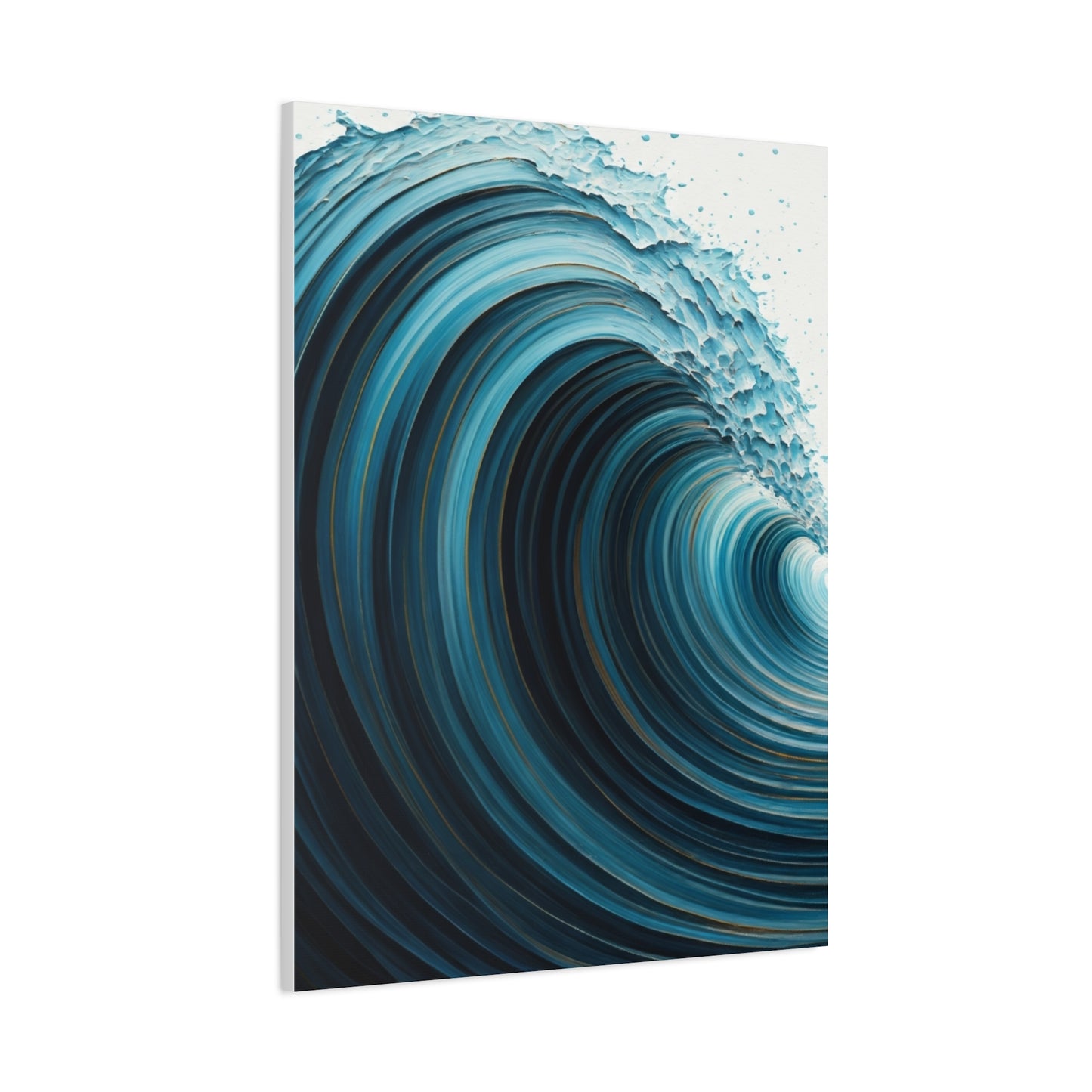 Deep Tidal Spiral Abstract Wall Art & Canvas Prints