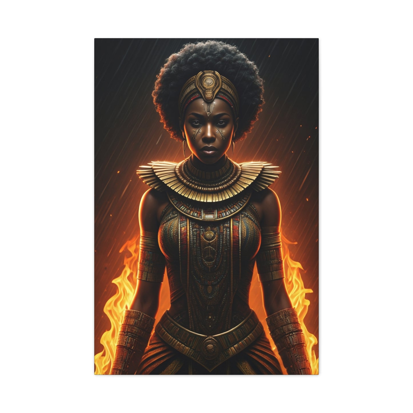 Flame Crown Warrior Queen Wall Art & Canvas Prints