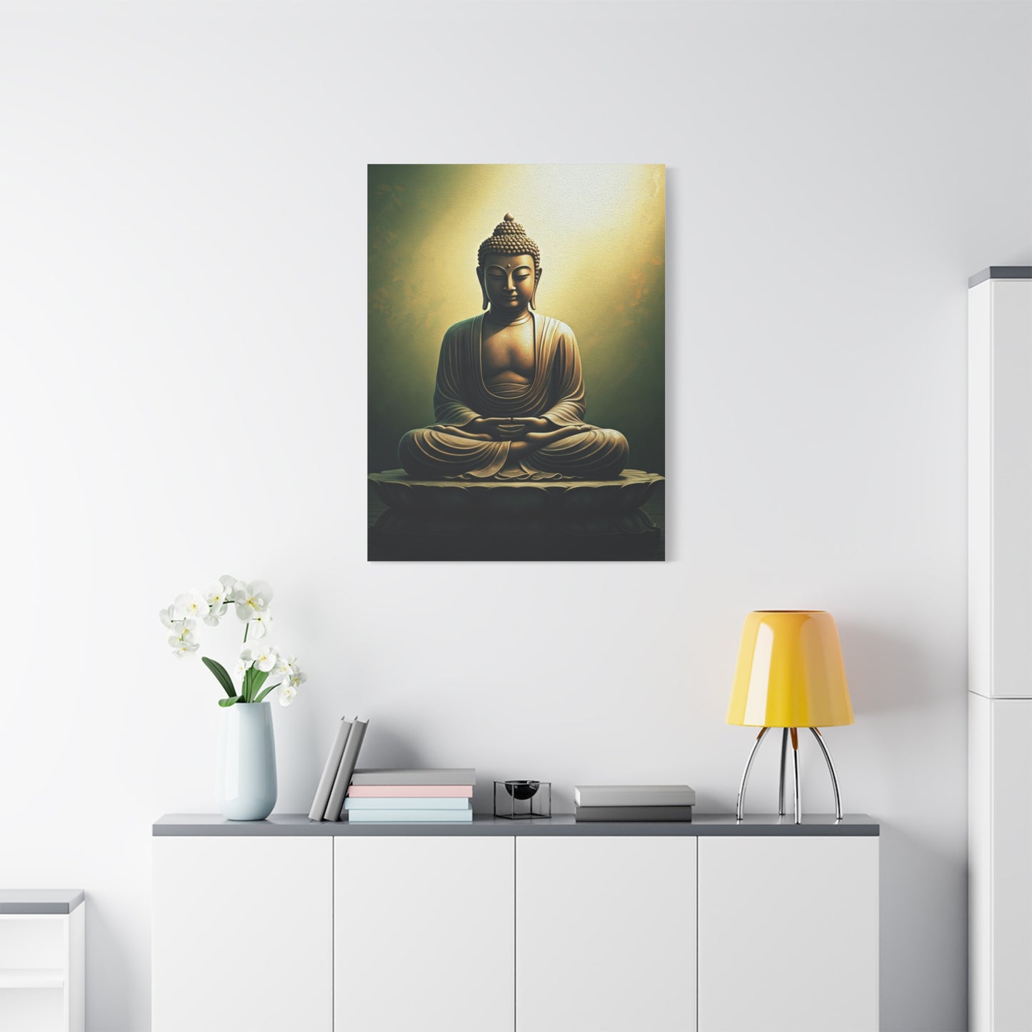 Serene Emerald Buddha Meditation Wall Art & Canvas Prints
