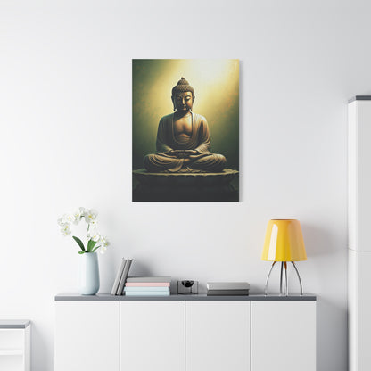 Serene Emerald Buddha Meditation Wall Art & Canvas Prints