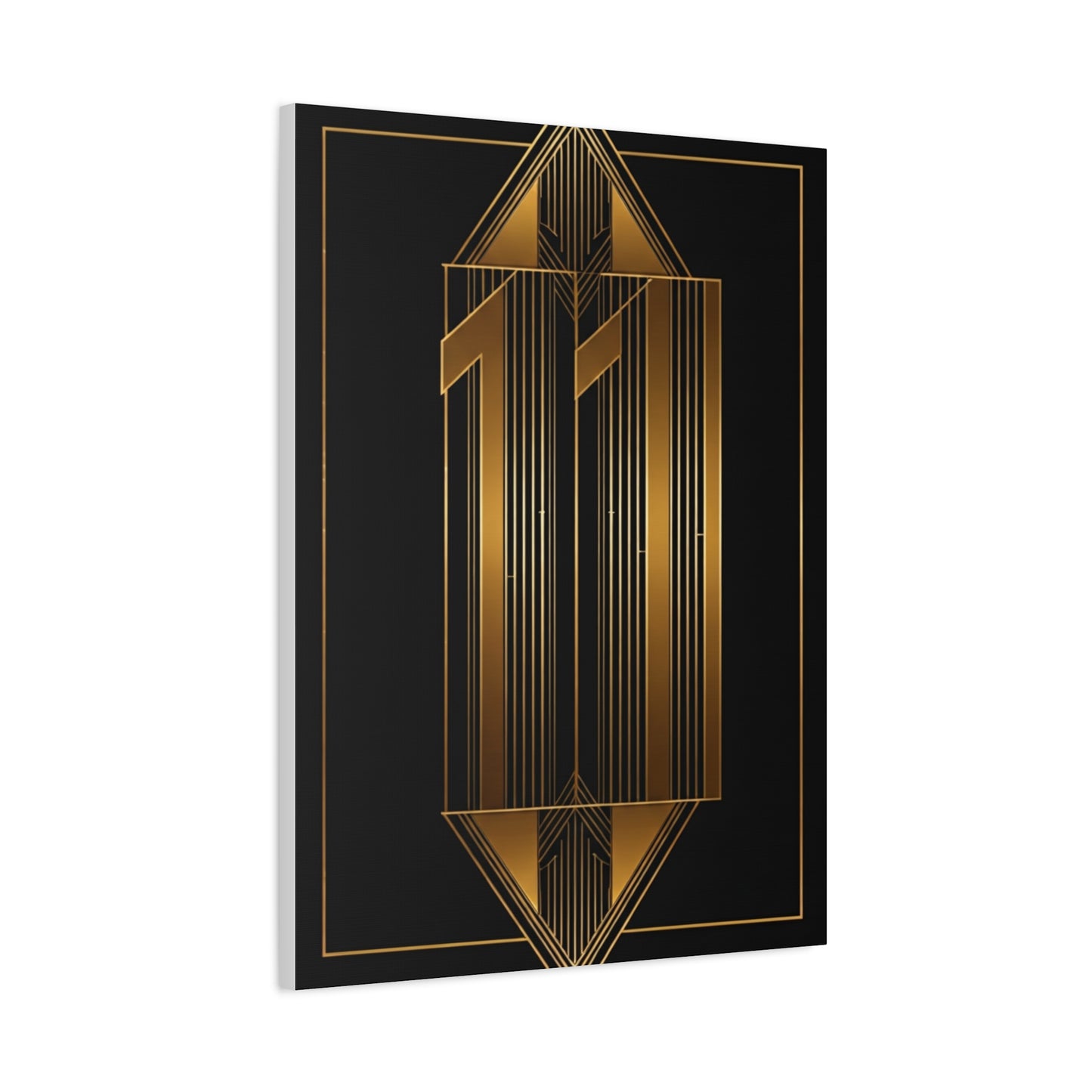 Art Deco Eleven Luxe Number Wall Art & Canvas Prints