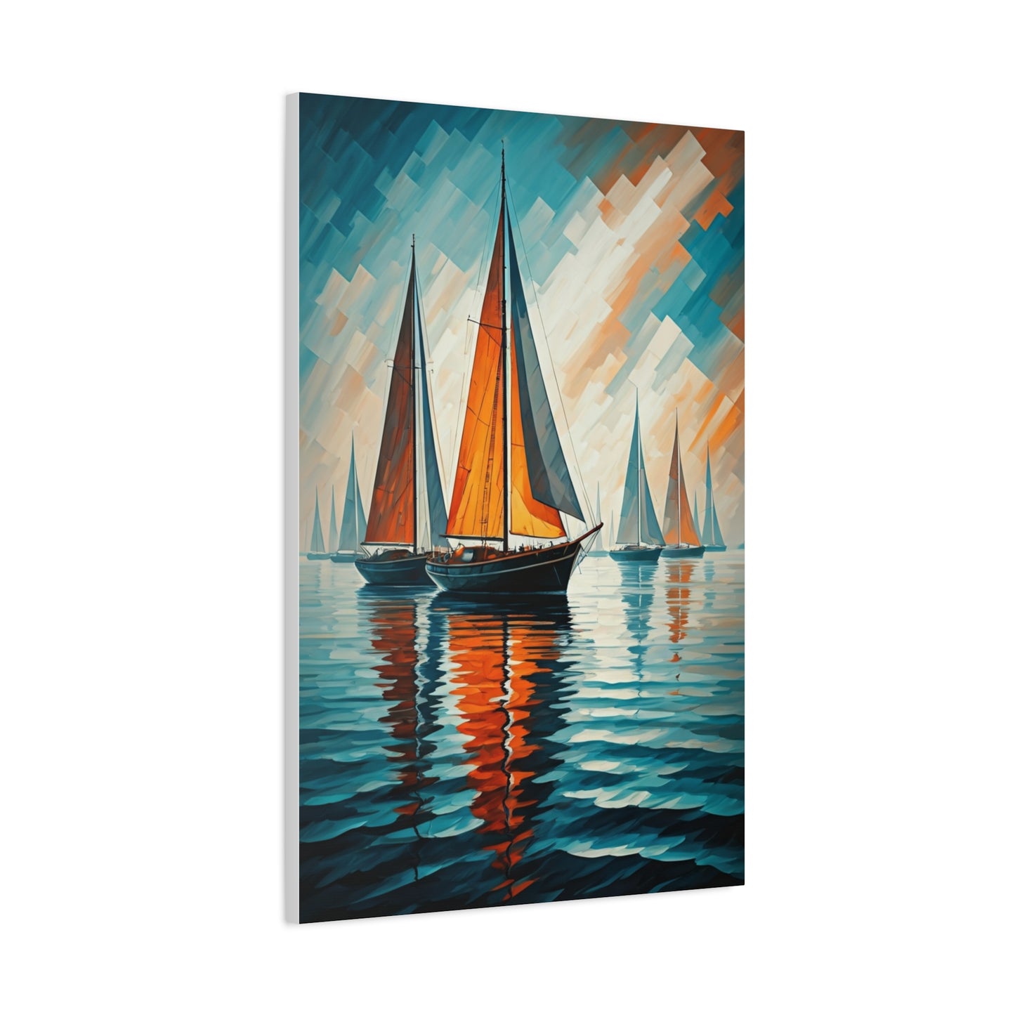 Crimson Sail Regatta Wall Art & Canvas Prints