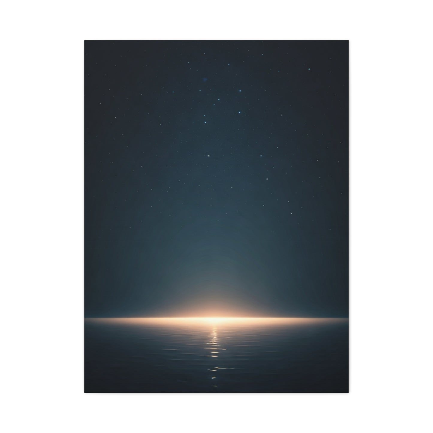 Starry Night Sea Horizon Wall Art & Canvas Prints