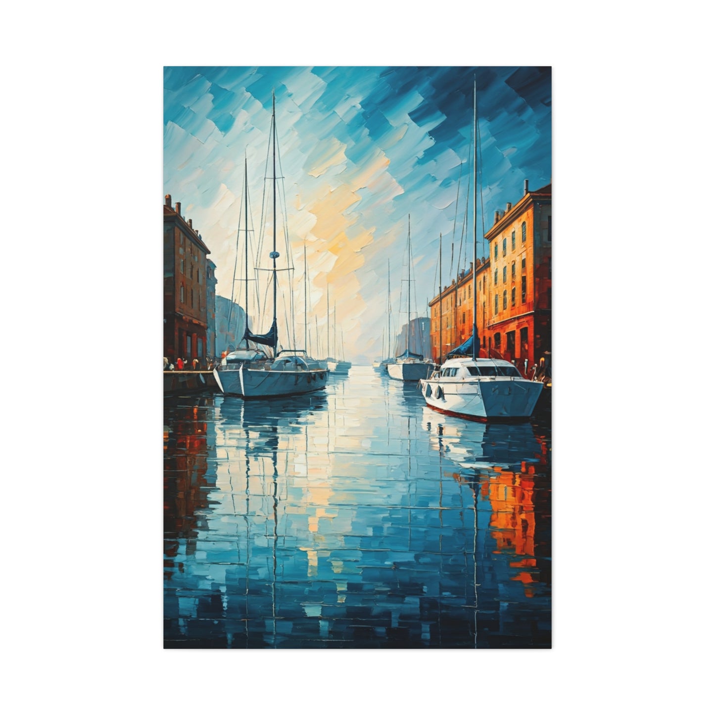 Golden Harbor Reflections Wall Art & Canvas Prints