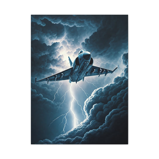 Lightning Strike Fighter Jet Wall Art & Canvas Prints