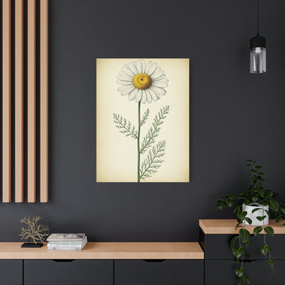 Chamomile Flower Herbal Illustration Wall Art & Canvas Prints