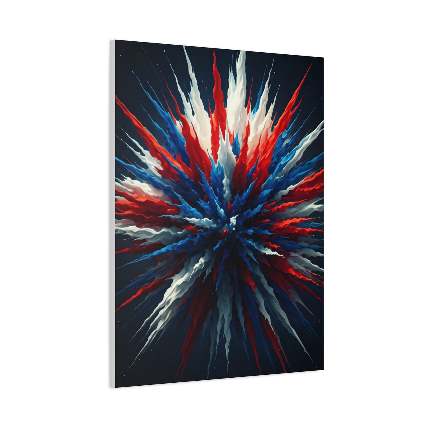 Abstract Patriotic Firework Burst Wall Art & Canvas Prints