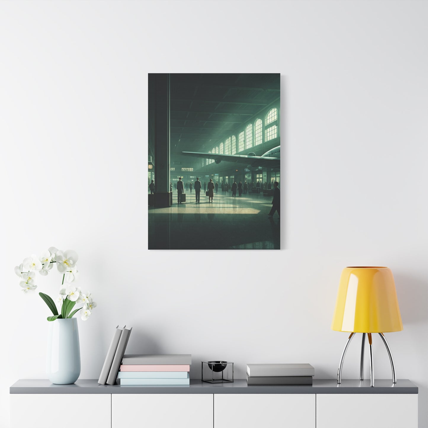 Modern Transit Hall Cinematic Scene Wall Art & Canvas Prints