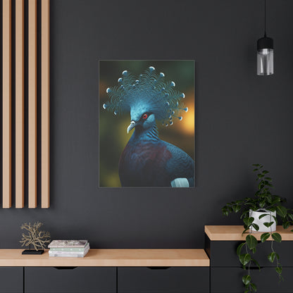 Crowned Feathered Crest Bird Wall Art & Canvas Prints