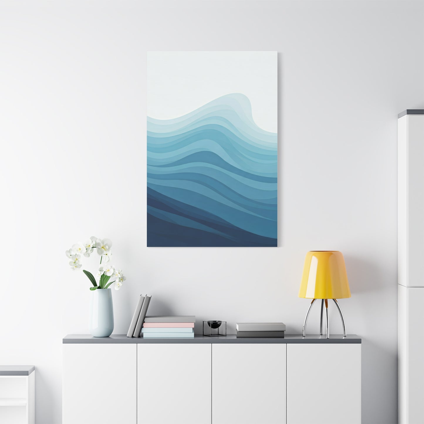 Layered Ocean Waves Abstract Wall Art & Canvas Prints