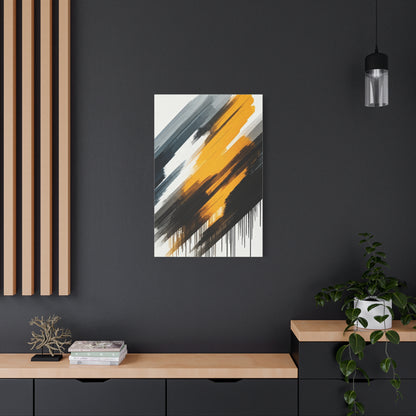 Golden Impact Abstract Wall Art & Canvas Prints
