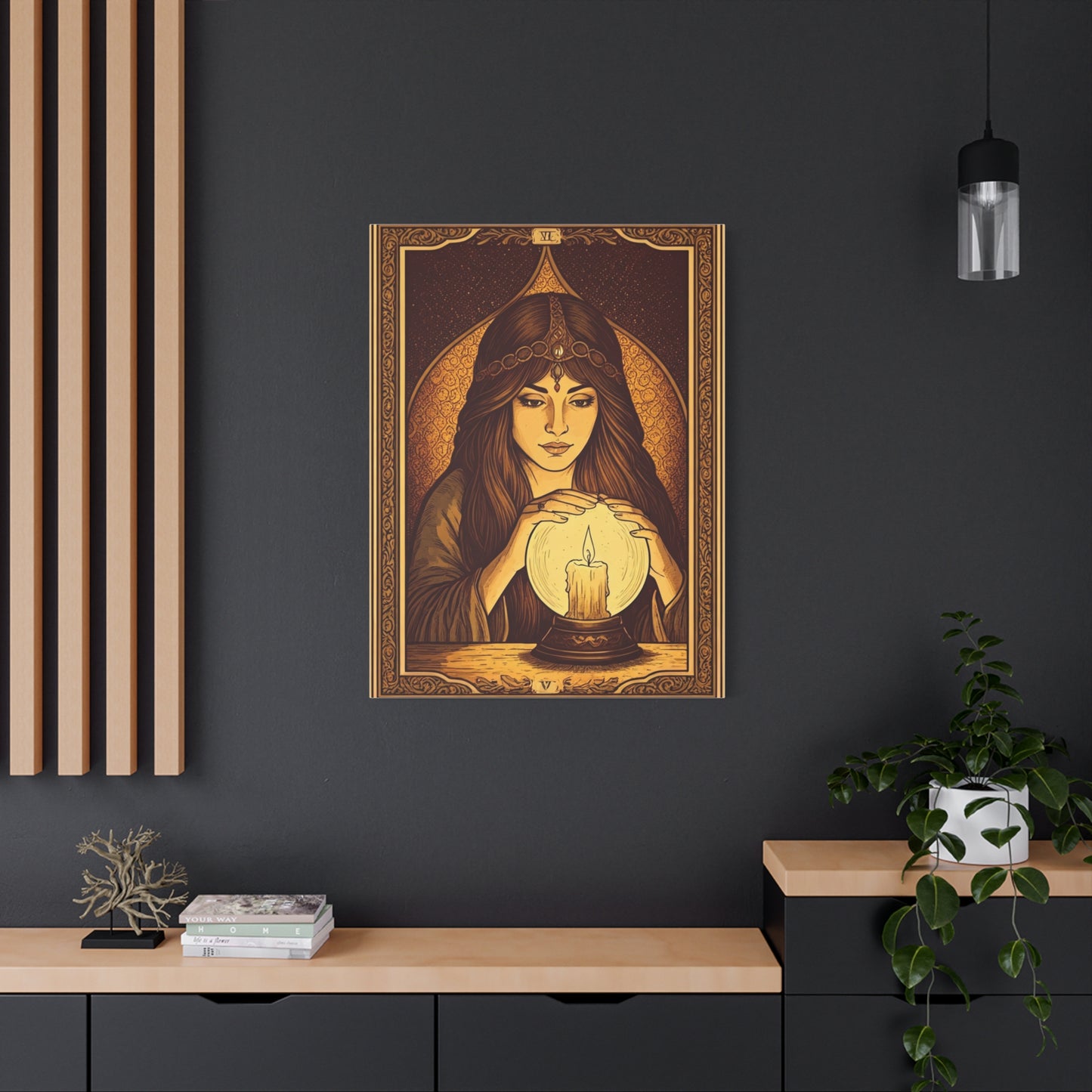 Mystic Candle Seer Wall Art & Canvas Prints